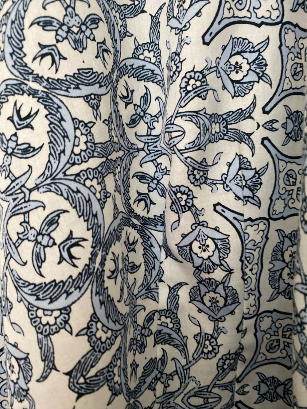 Foxcroft Blue and White Printed Blouse - Picture 3 of 4